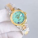 C Factory ROLEX 904L Steel Swiss 2671  28MM Lady Blue Watch